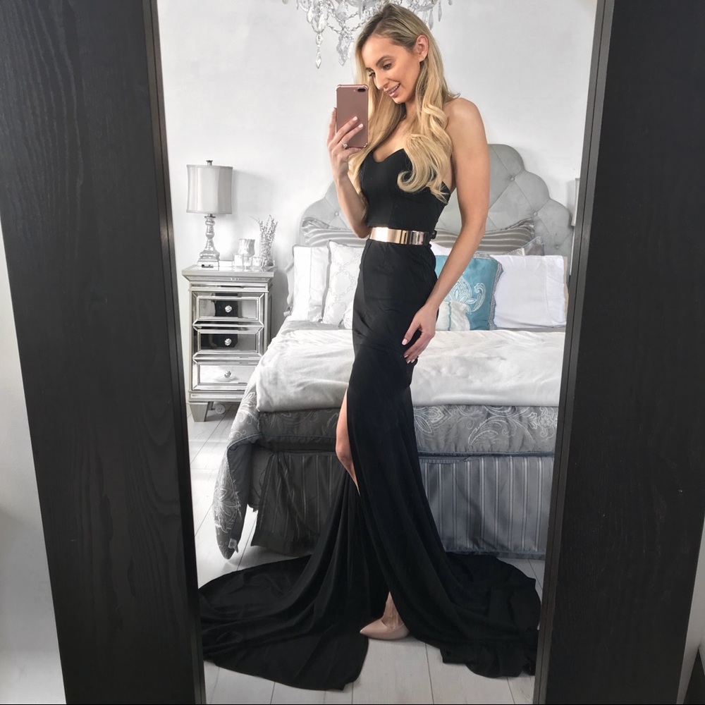 Strapless Black Cocktail/Formal/Black Tie Dress - Picture 5 of 7
